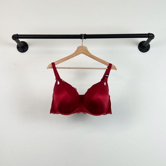 NWT Torrid Bra Lightly Lined T-Shirt In Lace Red 40DDD - Picture 6 of 9